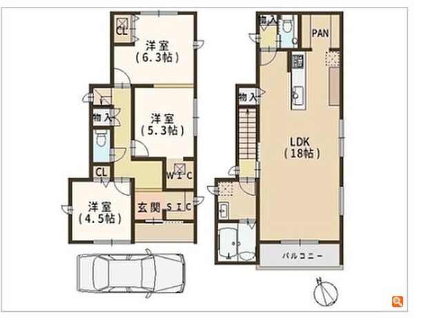 【3LDK】○藤井寺北小学校・・・徒歩8分 ○第三中学校・・・徒歩23分