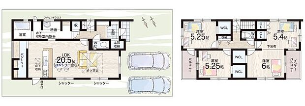 【3LDK】○佐保小学校・・・徒歩14分 ○若草中学校・・・徒歩12分