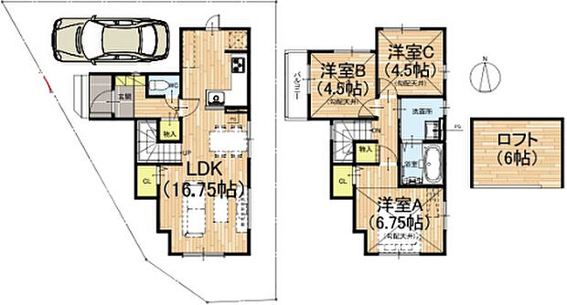 【3LDK】○鈴原小学校・・・徒歩3分 ○南中学校・・・徒歩18分