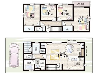 ○桃園小学校・・・徒歩8分 ○第一中学校・・・徒歩15分 