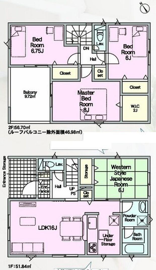 【4LDK】○愛知川小学校・・・徒歩31分 ○愛知中学校・・・徒歩46分