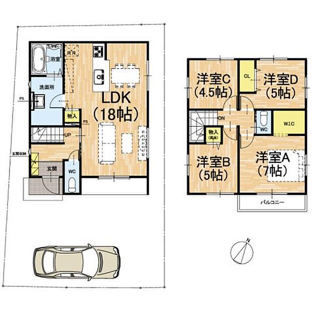【4LDK】○久世小学校・・・徒歩12分 ○東城陽中学校・・・徒歩14分
