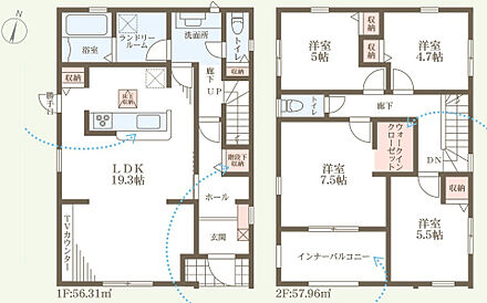 ○南郷里小学校・・・徒歩5分 ○東中学校・・・徒歩13分 