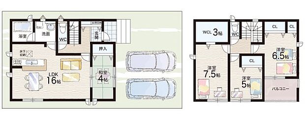 【4LDK】○亀岡小学校・・・徒歩13分 ○亀岡中学校・・・徒歩13分