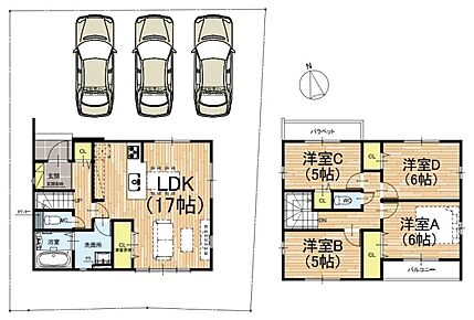 ○宇多野小学校・・・徒歩4分 ○双ケ丘中学校・・・徒歩20分 