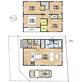 ○八下西小学校・・・徒歩6分 ○南八下中学校・・・徒歩14分 