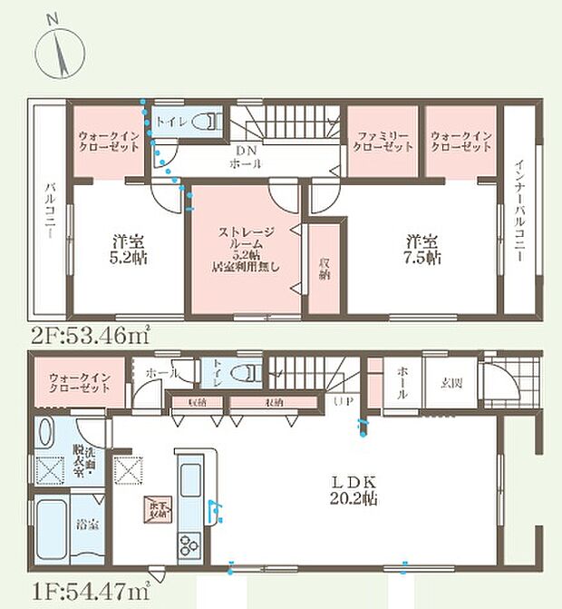 【2LDK+S(納戸)】○新湊小学校・・・徒歩6分 ○大浜中学校・・・徒歩18分