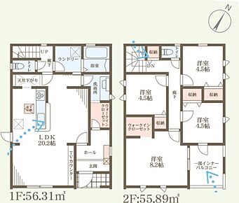 ○河西小学校・・・徒歩7分 ○守山北中学校・・・徒歩20分 