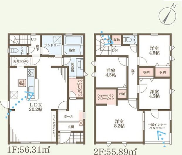 【4LDK】○河西小学校・・・徒歩7分 ○守山北中学校・・・徒歩20分
