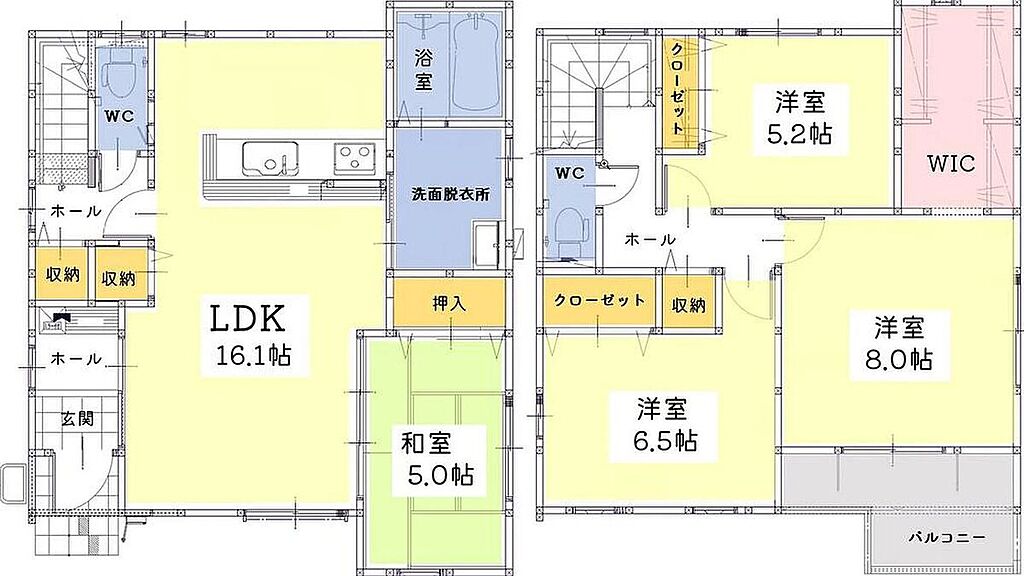 家事楽の水回り集中設計♪