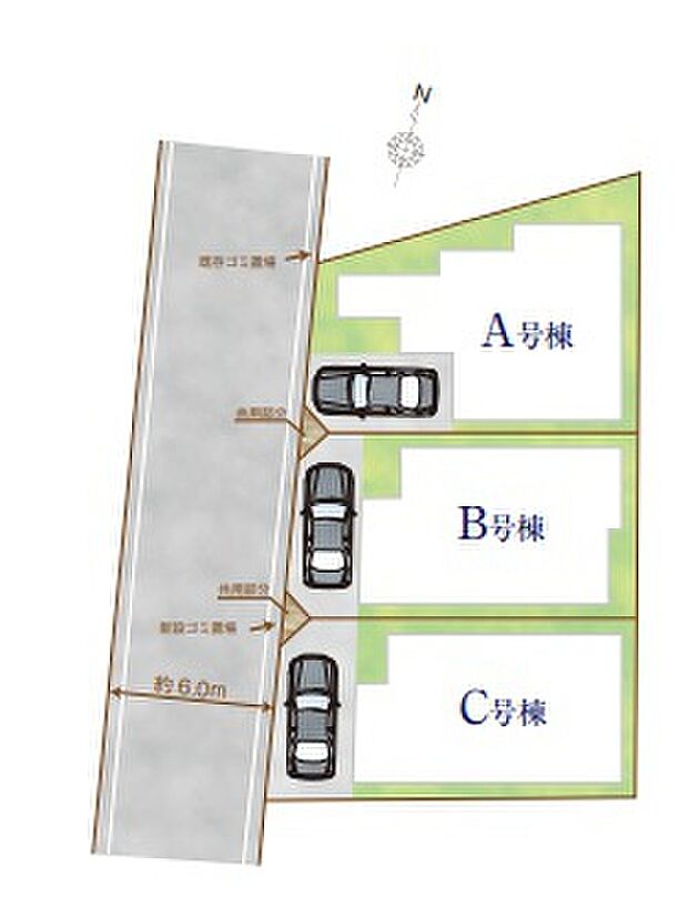 【区画図】■外観、間取り、陽当たり、風通り、リビング、キッチン、駐車、スペース、眺望、街並み、周辺環境など、こちらの物件で毎日の暮らしに役立つポイント「知って納得」生活イメージを詳しく説明させて頂きます。