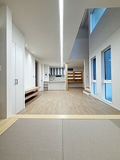 リビング(狐井モデルハウス)