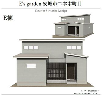 【E棟　外観パース】