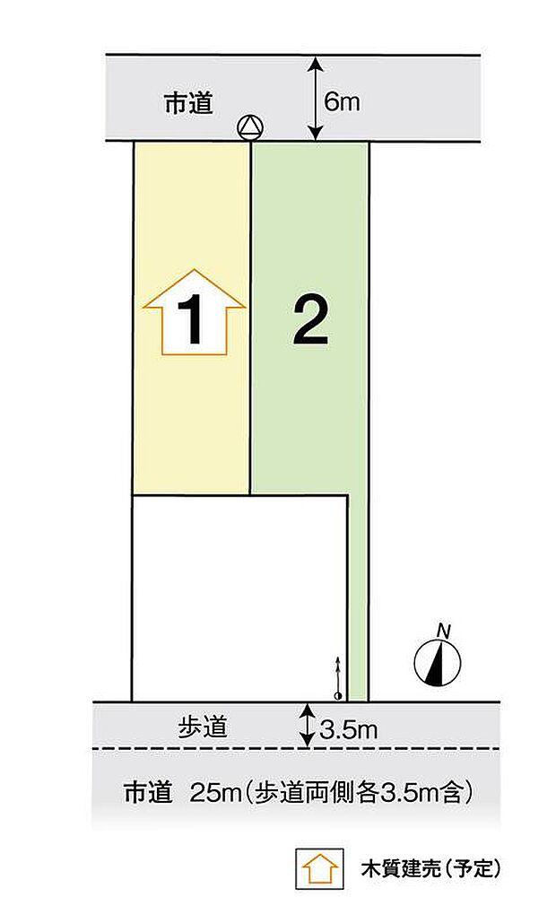 建物配置やプラン次第で生活動線に配慮した住まいづくりが可能です。建物プランのご相談承ります。