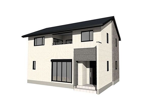 【完成予想外観パース】
建物の完成予想パースです。街並みに調和する落ち着いた外観をイメージしています。