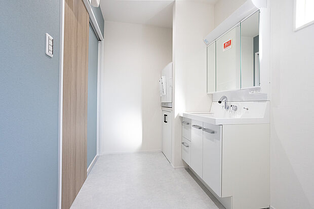 【■フォレストフィール縄手モデルハウス（完売）】●洗面脱衣・ランドリールーム