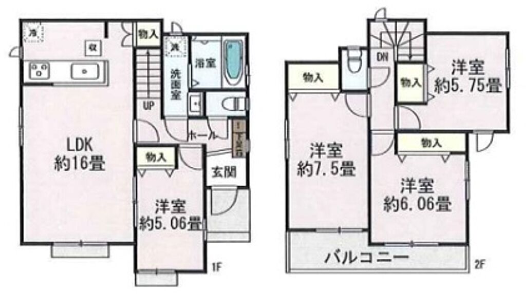 B号棟　間取り