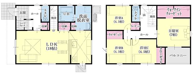 間取り 31坪 4LDK