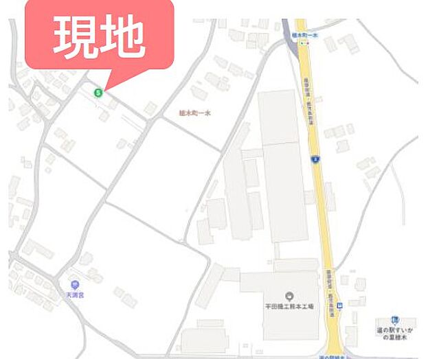 ■カーナビ:熊本市北区植木町一木325-1南東側付近