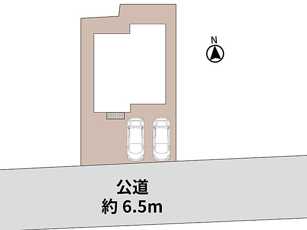 配置図 駐車は並列3台可能です♪