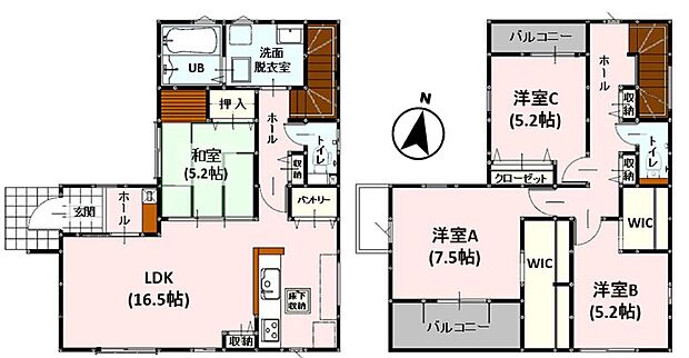 １号棟｜間取り