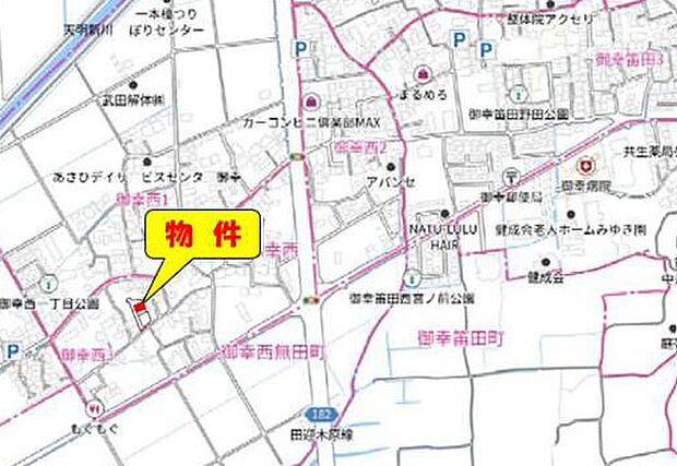 カーナビ:熊本市南区御幸西3丁目8-10付近