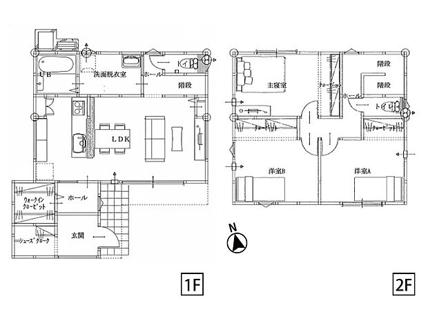 【3LDK+S(納戸)】1階に16帖のLDK。玄関にはシューズクロークとウォークインクローゼットを配置。キッチンにはパントリーあり♪ 2階には6帖洋室が3部屋。全居室収納付き♪ 駐車は並列2台可能です♪ 省令準耐火構造! 火災に強いため、通常の木造住宅に比べて火災保険を低く抑えることができるのが大きなメリットです。 充実の標準仕様・設備もコミコミ価格の建売住宅です。