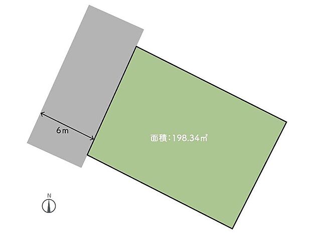 ◆区画図◆
限定一区画
（面積／198.34m2（59.99坪）：実測）