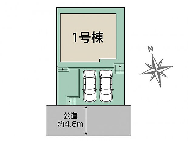 厚木市まつかげ台2期1棟　区画図