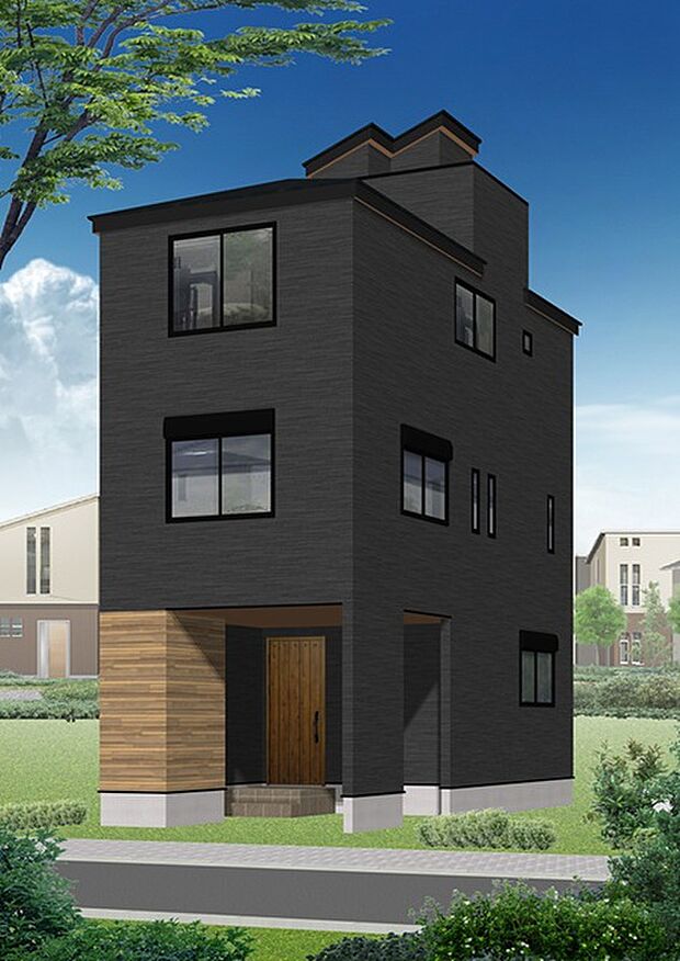 『A号棟完成イメージパース』
いつまでも美しい外観を…
サイディングは16ミリ・マイクロガードを採用
汚れを雨水で洗い流すセルフクリーニング機能付き
実際の素材をショールームにて確認出来ます。