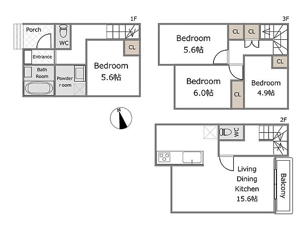 【B号棟参考プラン】B号棟参考プラン(建物込4,580万円、土地面積67.76m2、建物面積95.01m2)期間限定!建物フリープランにつき、お客様のご要望をお聞かせください!