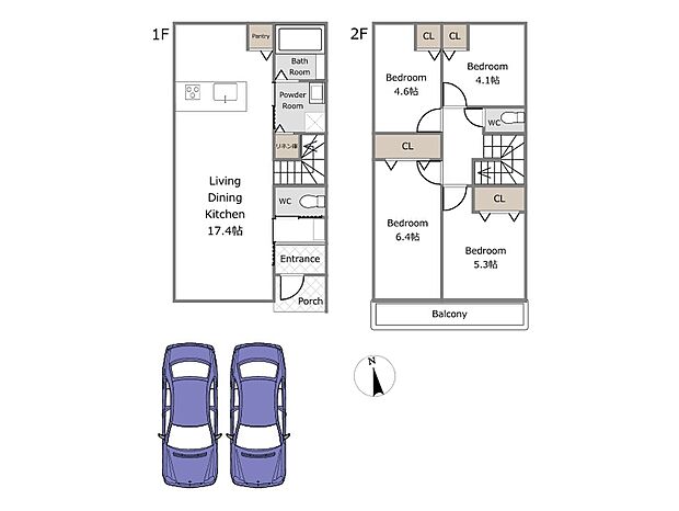 【A号棟参考プラン】(建物込4780万円、土地面積101.71m2、建物面積89.42m2)期間限定!建物フリープランにつき、お客様のご要望をお聞かせください!