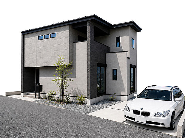 【19号地モデルハウス建築中】10月完成予定!
こだわりの「快適動線」で毎日の暮らしがスムーズに整う家。※外観パース
