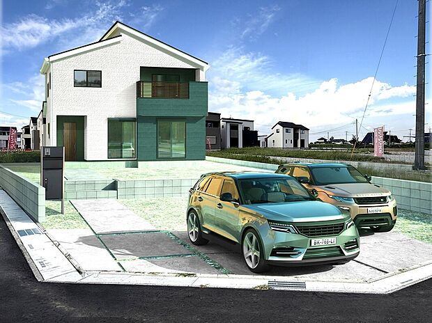 【19号棟 リビング】
家具を配置しても広々としています。(展示家具は販売価格には含まれていません)