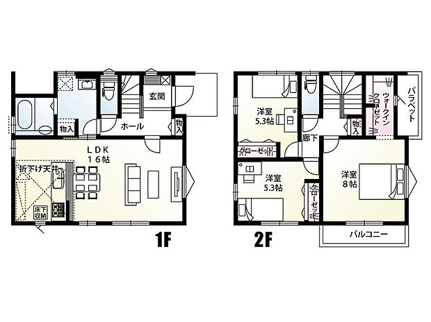 北本市本宿4丁目　8区画　7号棟　間取り図