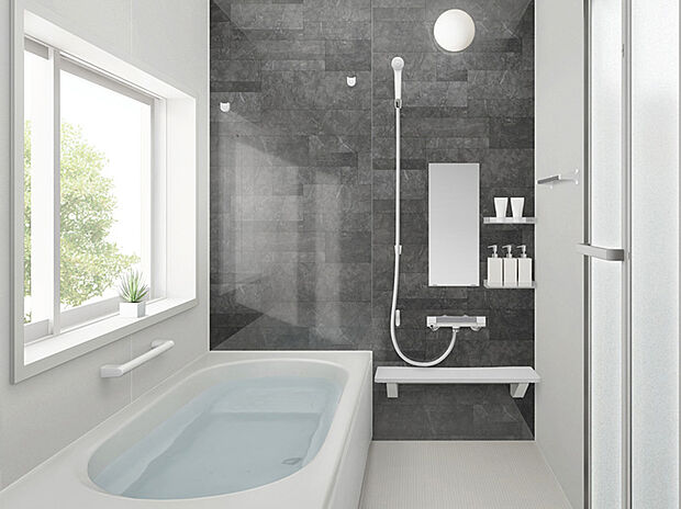 【ユニットバス　ルクレ_ハウステック】エコロジーな性能とお手入れのしやすさを実感。洗練された美しさと使いやすさを追求したシステムバスルームです。