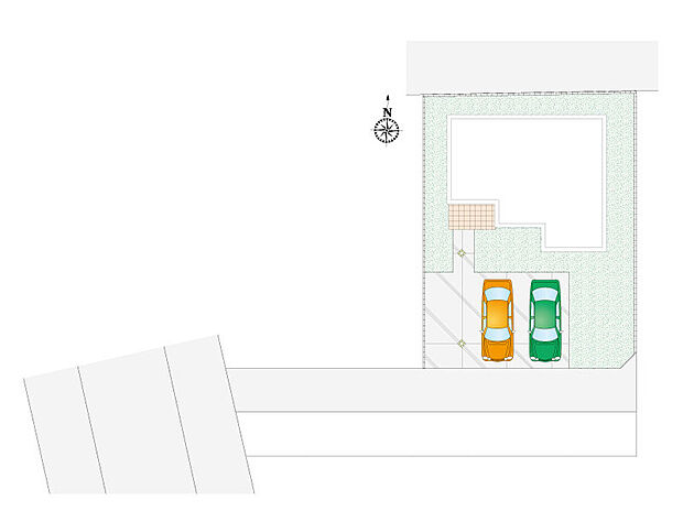 【4LDK+1S(納戸)】最大4台駐車可能です!
時間を有効活用できる宅配ボックス付き!