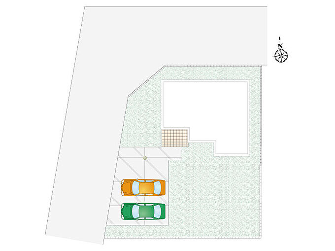 1号棟:配置図