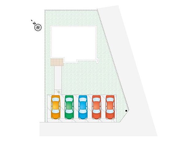 【3LDK】91坪の広い土地です!お庭でガーデニングや家庭菜園、ドッグラン等、楽しみが広がります!駐車スペース5台可!急な来客も心配いらずです!