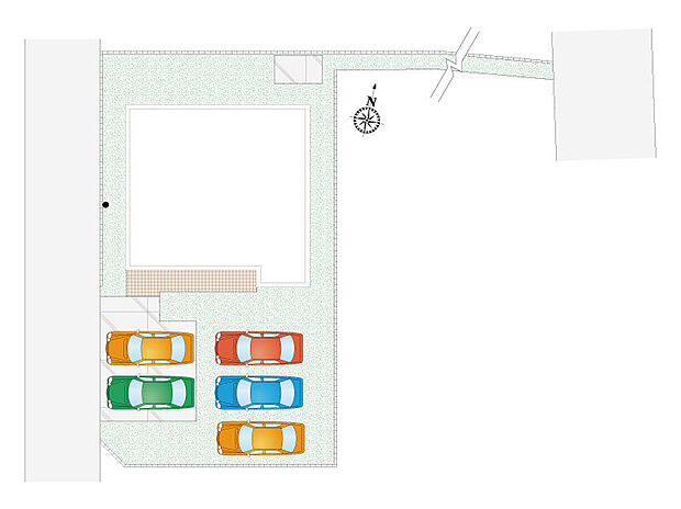 【3LDK＋1S(納戸)】合計5台駐車可能です！お庭スペースはご自身のライフスタイルに合わせて活用できます♪
時間を有効活用できる宅配ボックス付き！
