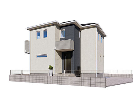 【1号棟　外観パース】