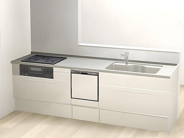 【【Bb(トクラス)】】美しく、強く、長く使えるトクラスオリジナルの人造大理石カウンターを採用。汚れが染み込みにくく、熱にも強いという高い性能を備えています。スムーズに調理できる収納、ハンガーアイテムつき。