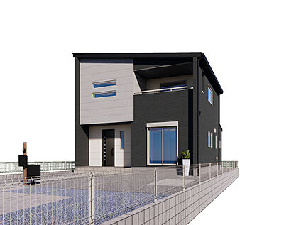 【2号棟　建物外観イメージパース】