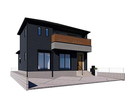 【2号棟　外観完成イメージ】
