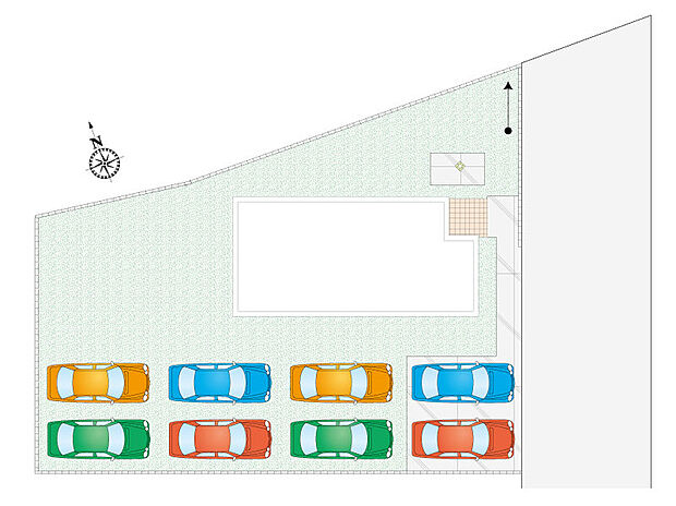 【5LDK】最大8台駐車可能です!
時間を有効活用できる宅配ボックス付き♪