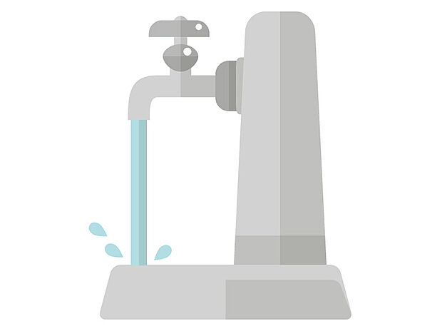 【【設備画像:外水栓】】立水栓で気軽に使いやすく、手洗いしやすい形状です。ホースをつなげば、洗車やガーデニング、ペットのシャンプーなどにもご活用いただけます。