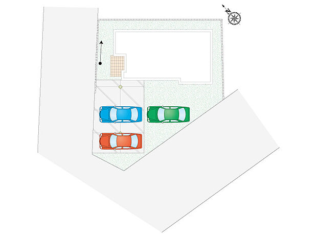 【【全体区画図】】角地ならではの開放感があり、日当たりも良好です！閑静な住宅街ならではの、落ち着いた住環境も魅力♪