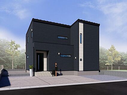 【2号棟　建物外観イメージパース】