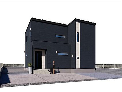 【2号棟　建物外観イメージパース】