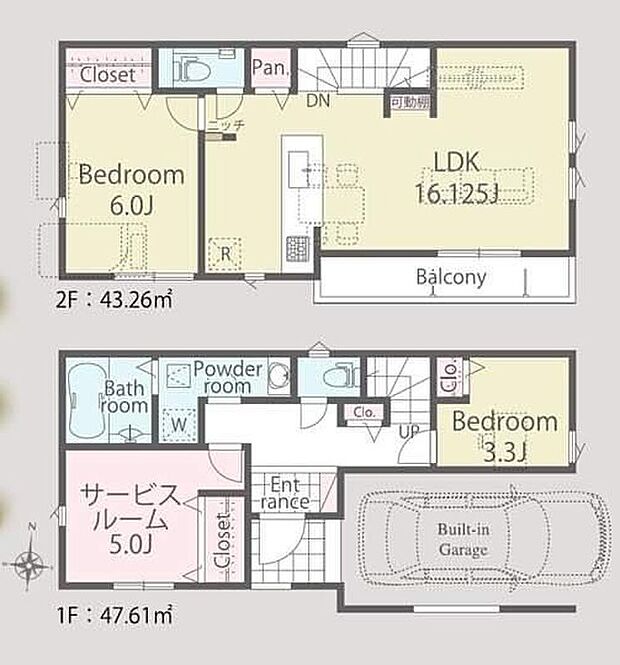 (3号棟)、価格9280万円、2LDK+S、土地面積75.2m2、建物面積90.87m2